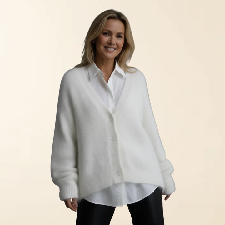 Nena – Luxe Mohair Look Vest - Soft and Elegant