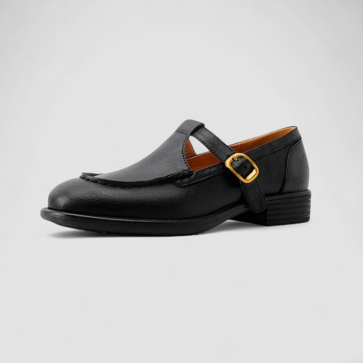 Zhelynne | Sapatos Ortopédicos Mary Jane com Bico Quadrado