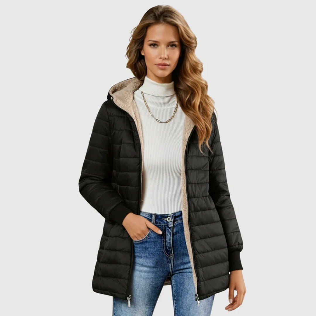Caro | Casaco de Inverno Forrado com Sherpa