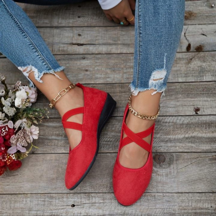 ANGEL - Tênis Slip-On Confortável com Plataforma Fechada