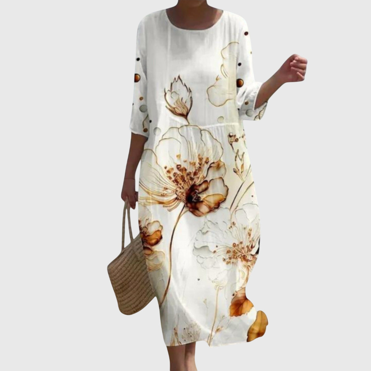 Hayley | Floral Print Flowy Maxi Dress