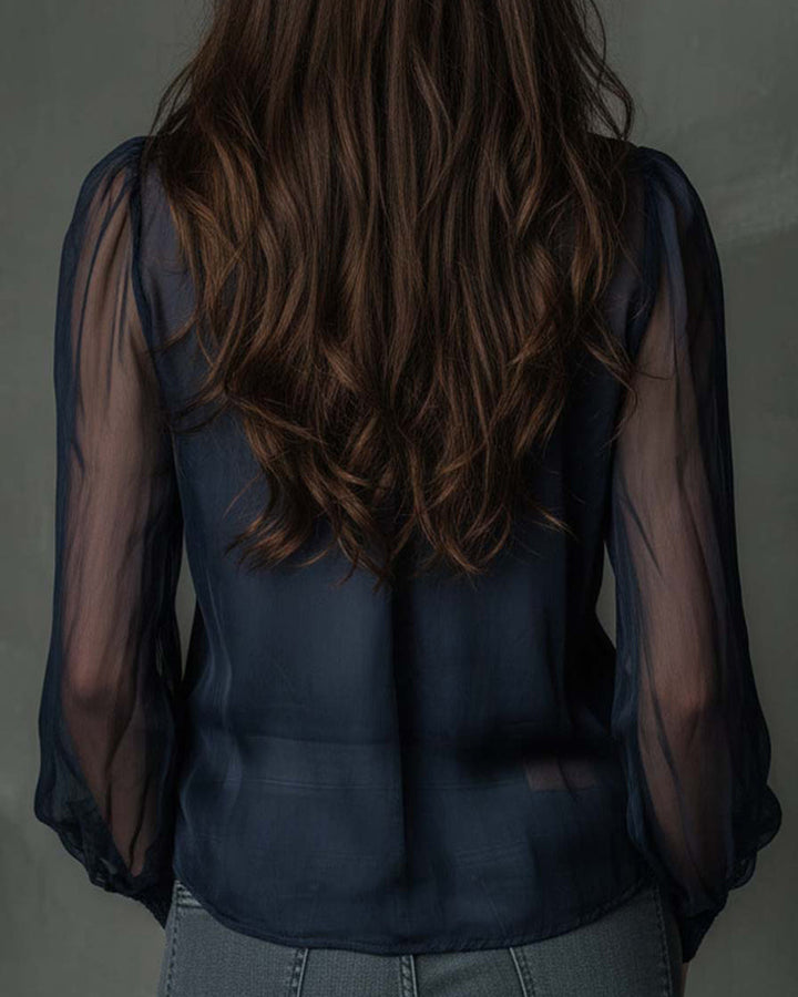 Helen | Blusa de Malha Manga Longa com Zíper Meio
