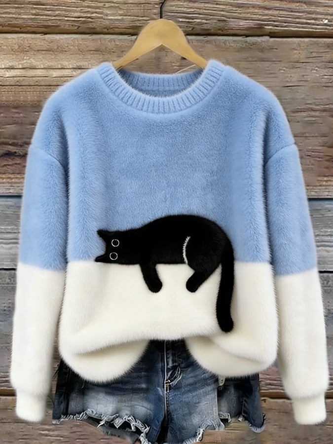 Luna | Suéter com Estampa de Gato