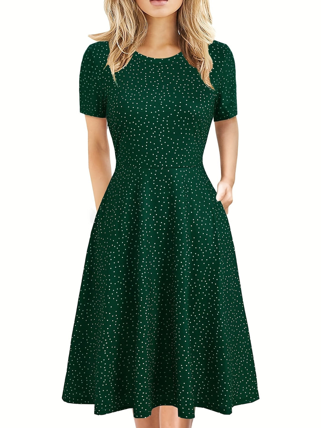 Evelyn Quinn | Vestido Retro de Verano en Línea A
