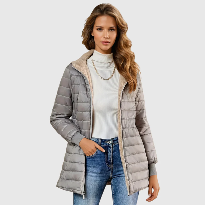 Caro | Casaco de Inverno Forrado com Sherpa