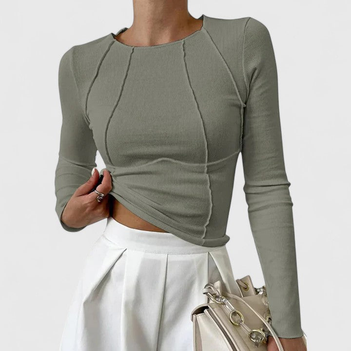 Rozminda | Blusa Confortável de Manga Longa
