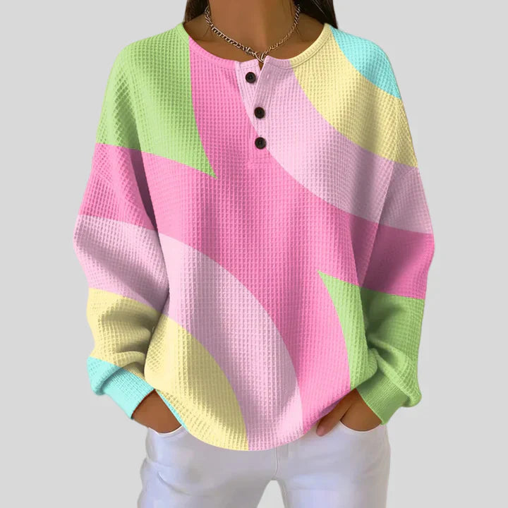 Vera | Sweater with Abstract Geometric Pattern