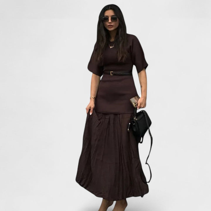 Andrea - Vestido Longo Plissado