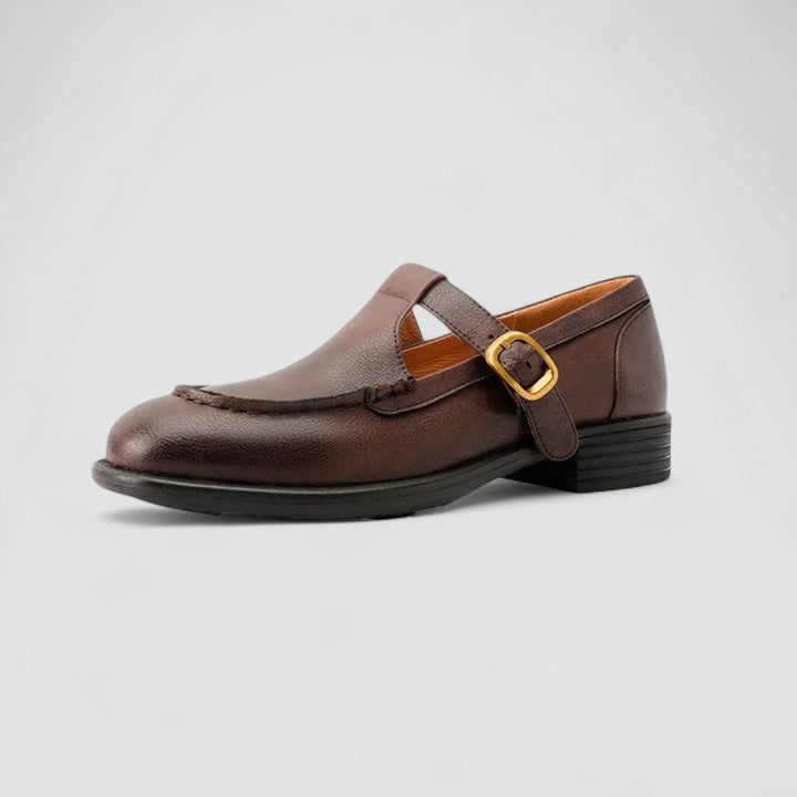 Zhelynne | Sapatos Ortopédicos Mary Jane com Bico Quadrado