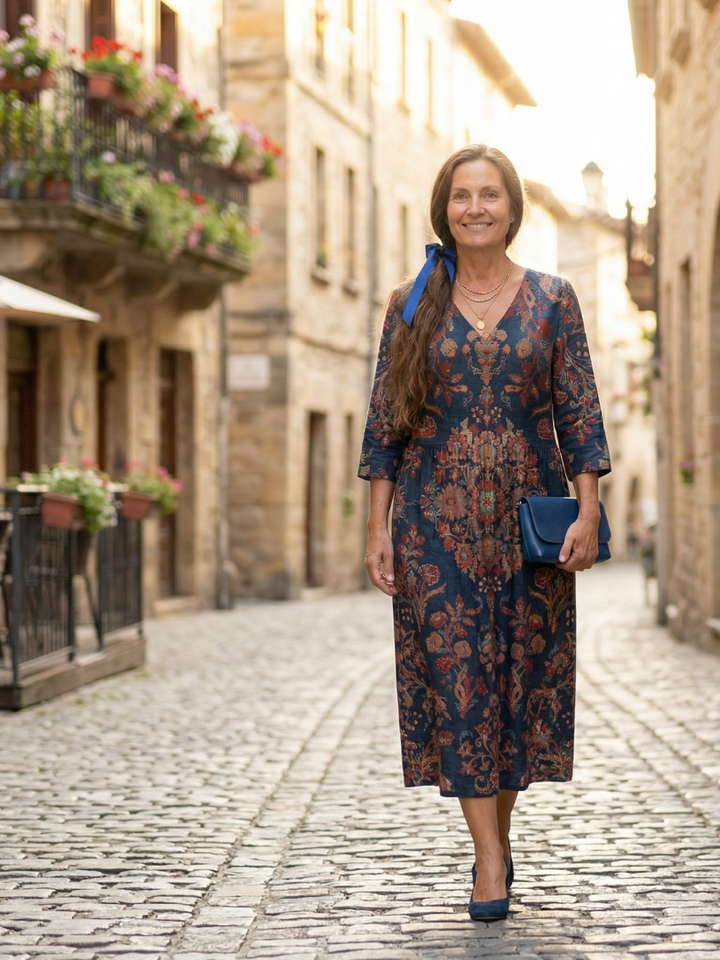 Ivy | Vestido Midi com Forma Suave