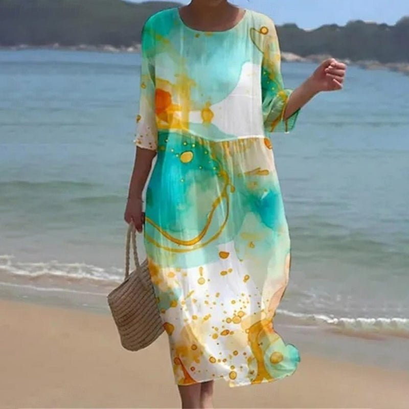 Keely | Vestido Flor do Pôr do Sol
