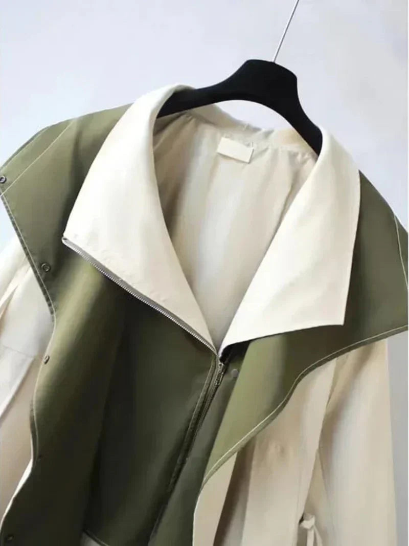 Rhea | Women's Water-Resistant Cotton Blend Jacket, Lightweight Relaxed Fit Rain Jacket