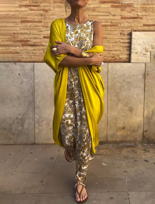 Veronica | Women's Two-Piece Set, Flowing Maxi Dress and Lightweight Jacket for Occasions