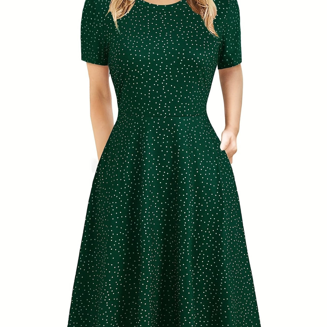Evelyn Quinn | Vestido Retro de Verano en Línea A
