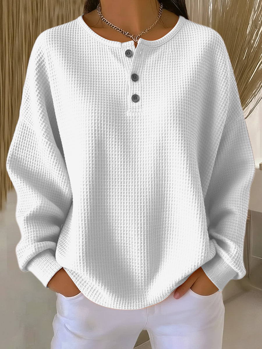 Isabella | Henley Aconchegante de Tricô Waffle