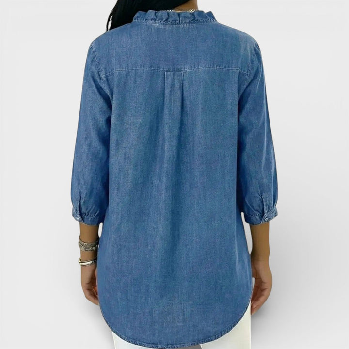 Heather | Blusa Elegante com Babados