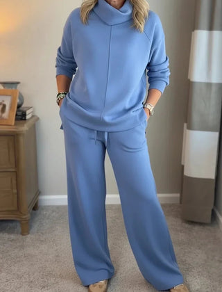Farah | Women's Coordinated Two-Piece Set, Soft Top and Pants Casual Outfit