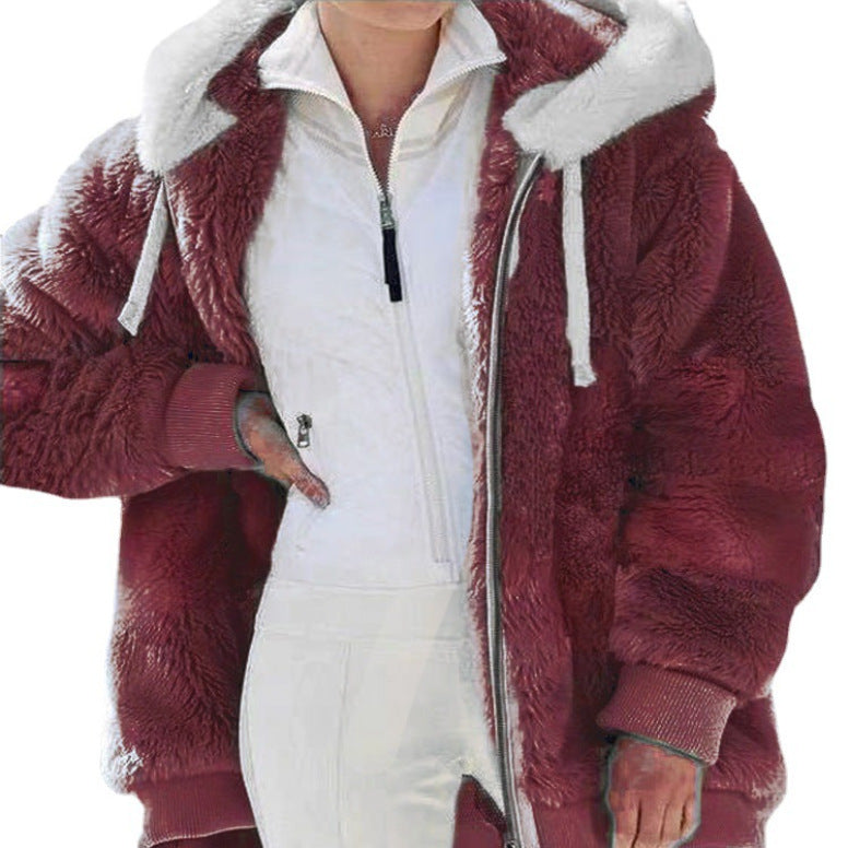 Kirsty | Women's Hooded Winter Jacket, Full-Zip Warm Coat for Cold Weather