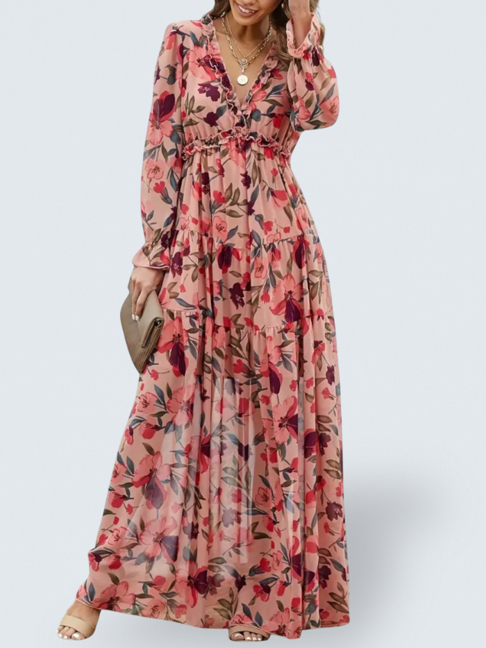 Helen | Vestido Elegante com Flores
