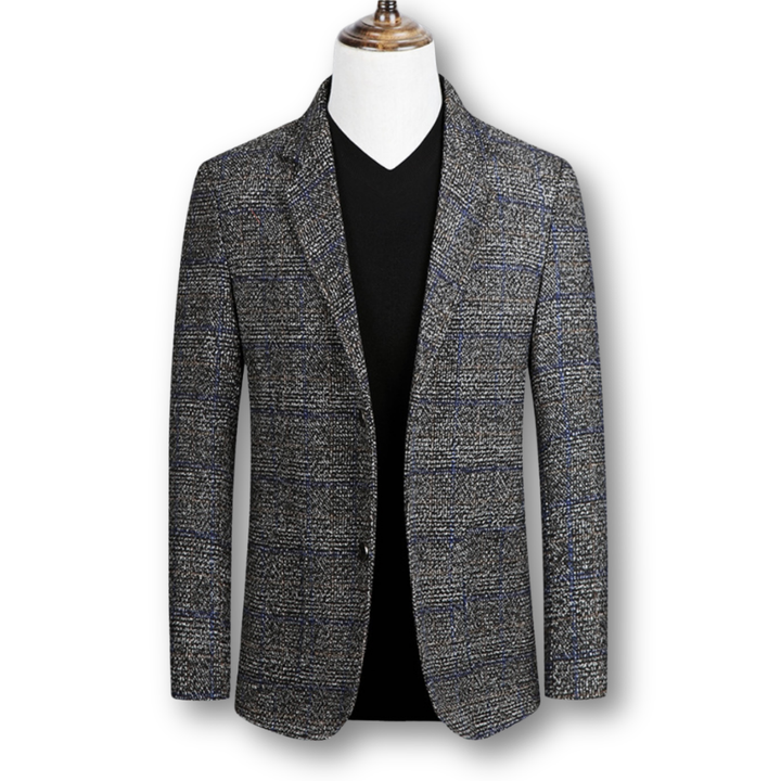 David | Blazer Elegante em Tecido Escocês