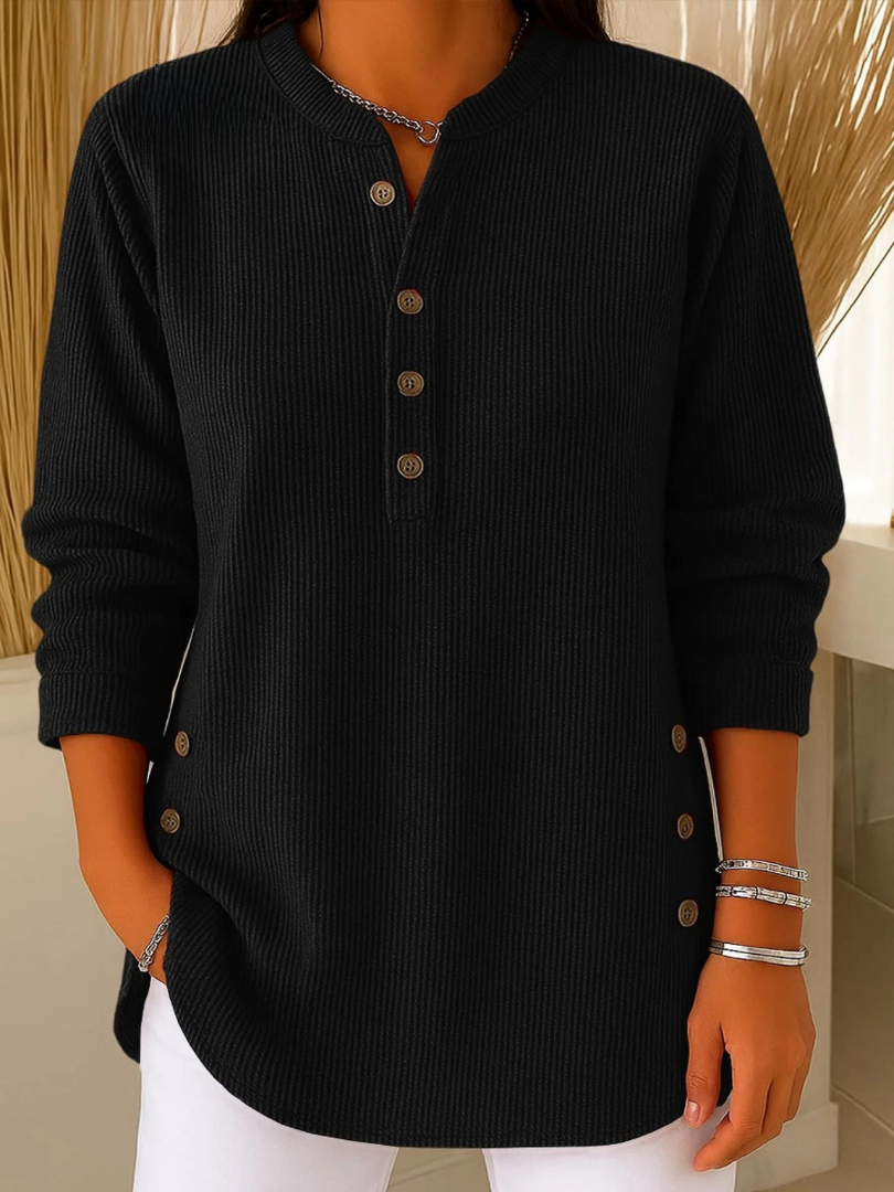 Claudia | Longline Ribbed Tunic Tops