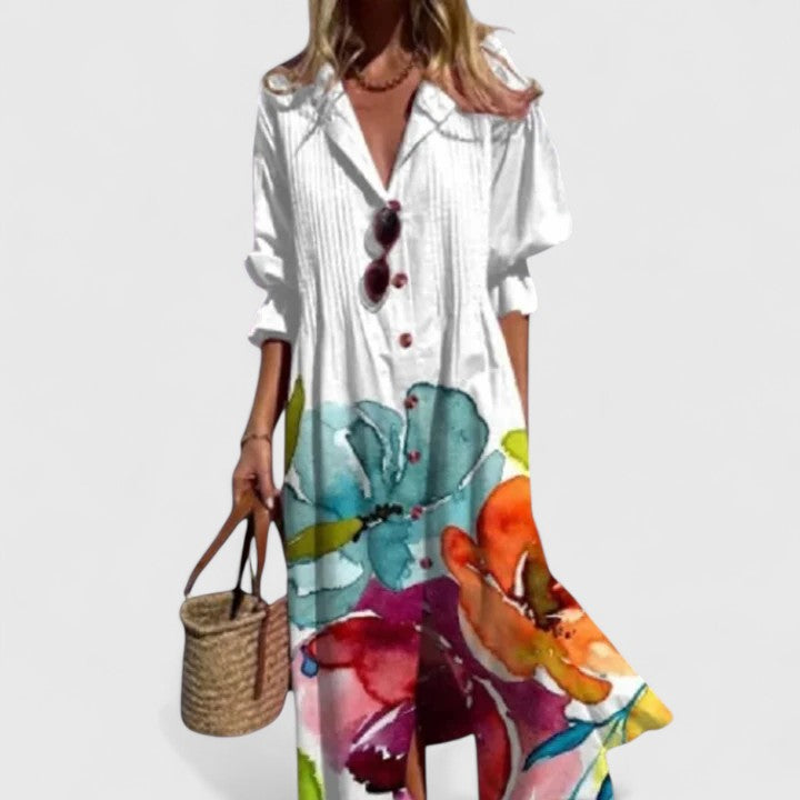 Diane | Vestido Elegante com Cobertura para Barriga
