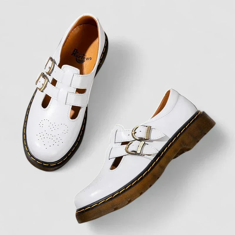 Cecilia | Women's Vegan Leather Mary Jane Shoes, Low Heel Ankle Strap Comfort Shoes