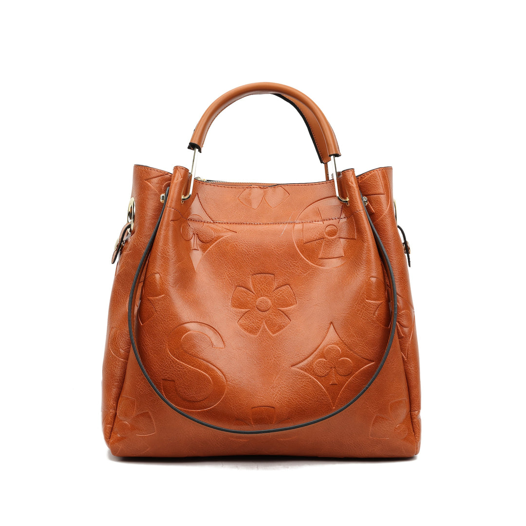 Luna | Conjunto de Bolsa com Relevo Floral