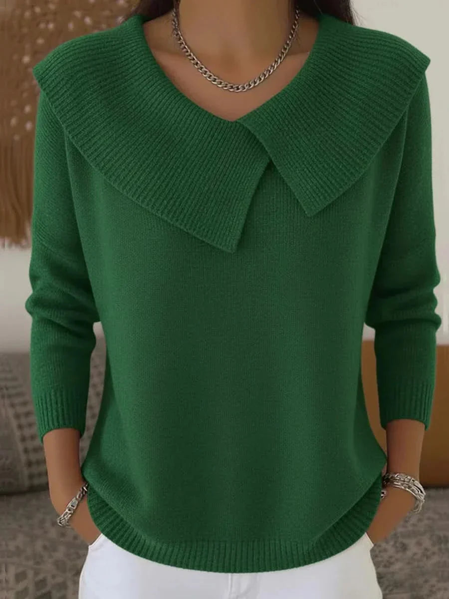 Odette | Ribbed Collar Sweater