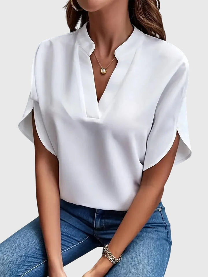 Beatrix | Camisa Suave e Elegante com Decote V