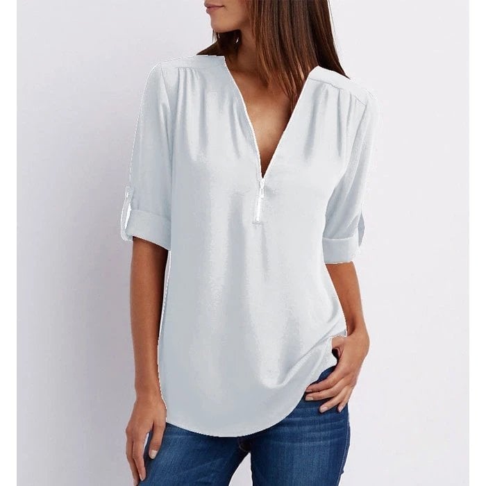 Gwen | Blusa Elegante com Zíper