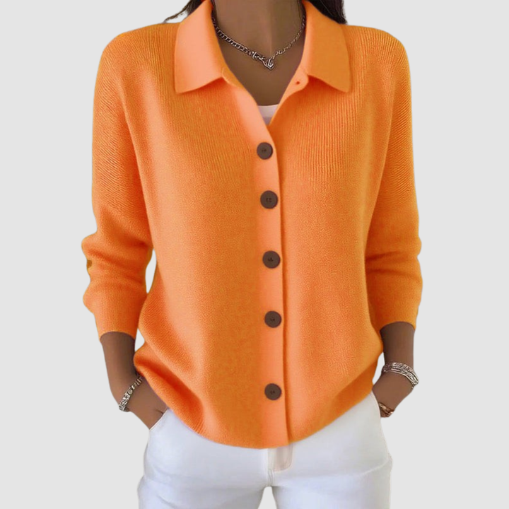Brooke | Relaxed Button-Up Lapel Cardigan