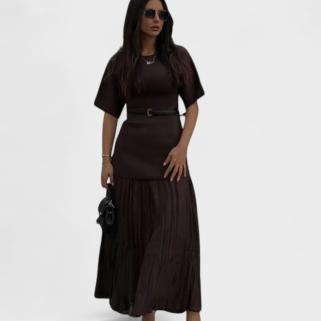 Andrea - Vestido Longo Plissado