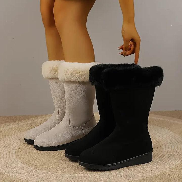 Mila | Elegant Plush-Lined Winter Comfort Boots