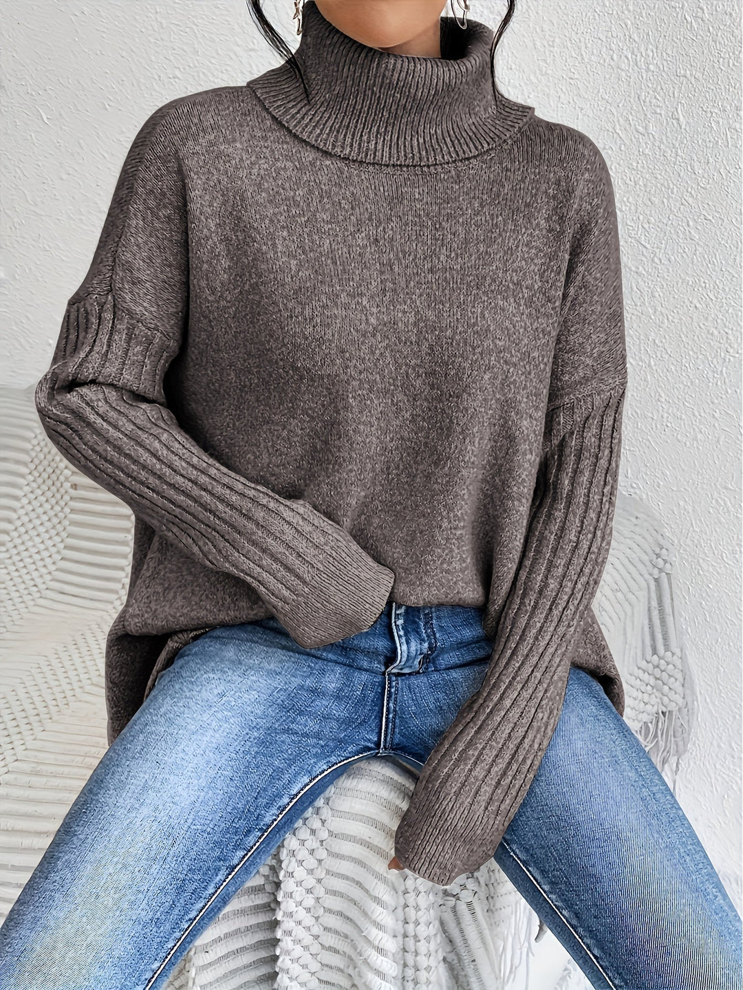 Laila | Oversized Turtleneck Sweater