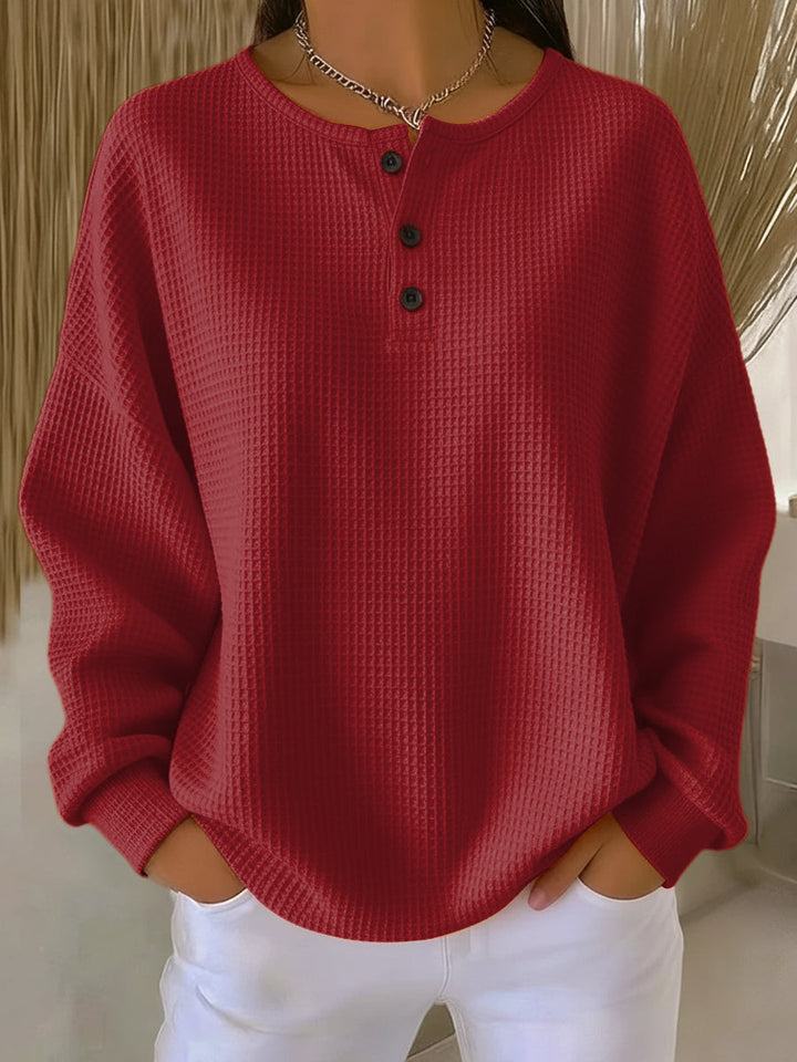 Isabella | Henley Aconchegante de Tricô Waffle