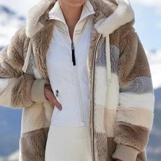 Kirsty | Women's Hooded Winter Jacket, Full-Zip Warm Coat for Cold Weather