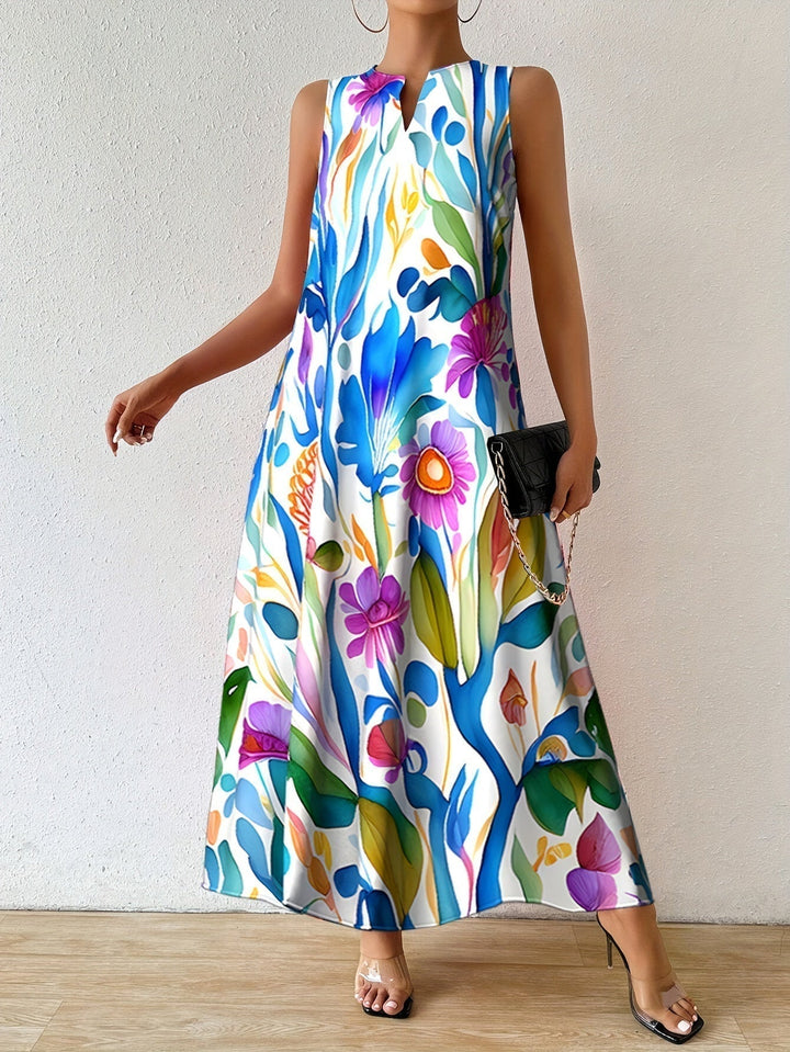 Ariana | Vestido Longo Estampado Florescendo