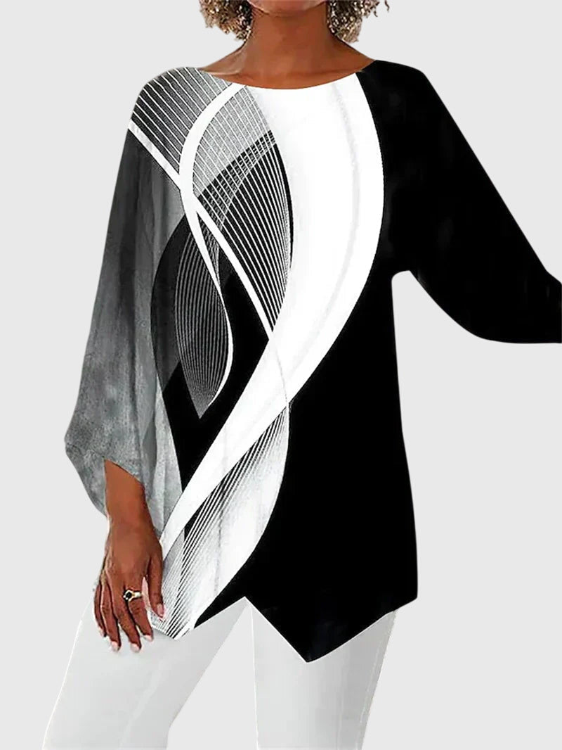 Alayah | Blusa Elegante com Gola Redonda