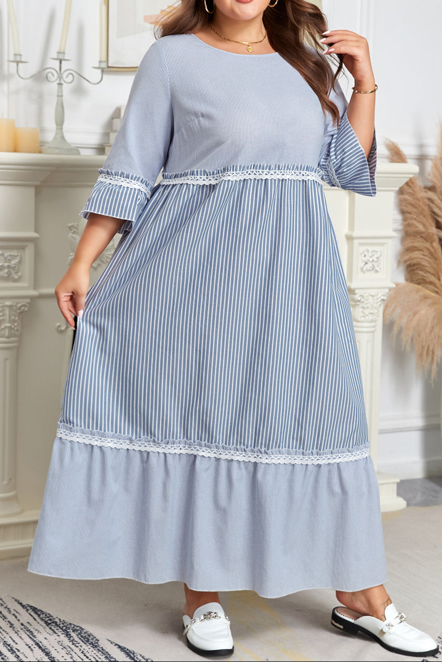 Skyline | Vestido Maxi Listrado