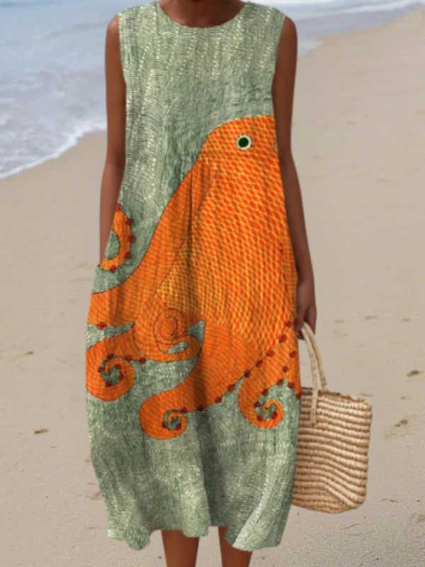 Vestido Midi Tess Oceanic
