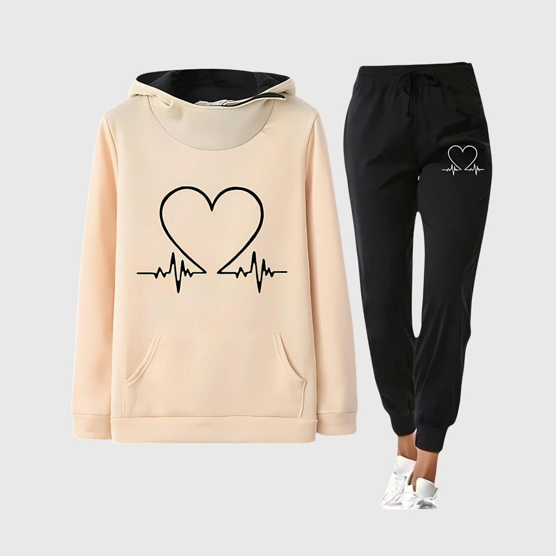 Aria | Heartbeat Hoodie & Jogger Set