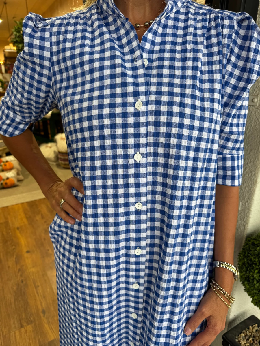 Deva | Vestido Clássico Xadrez Vichy