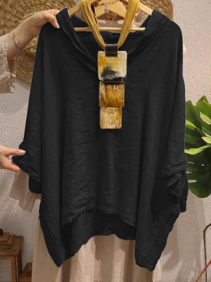 Blusa Feminina com Toque Macio e Decote em V