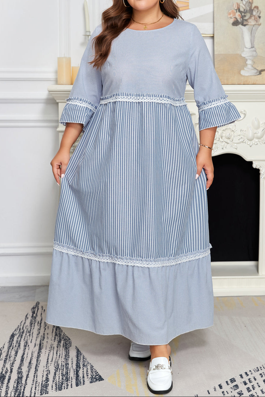 Skyline | Vestido Maxi Listrado