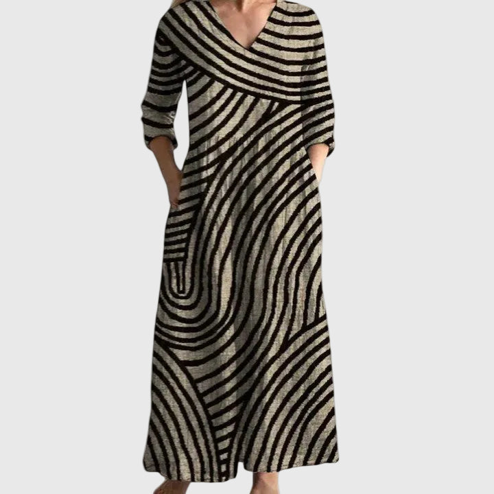 Fiona | Vestido Midi Elegante e Fluido