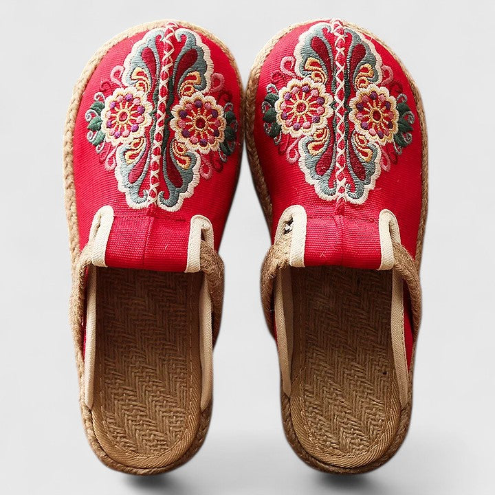 MAROUSSE | MULES FLORAIS ARTESANAIS CONFORTÁVEIS