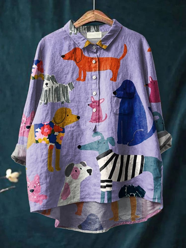 Emma | Camiseta Colorida com Filhotes