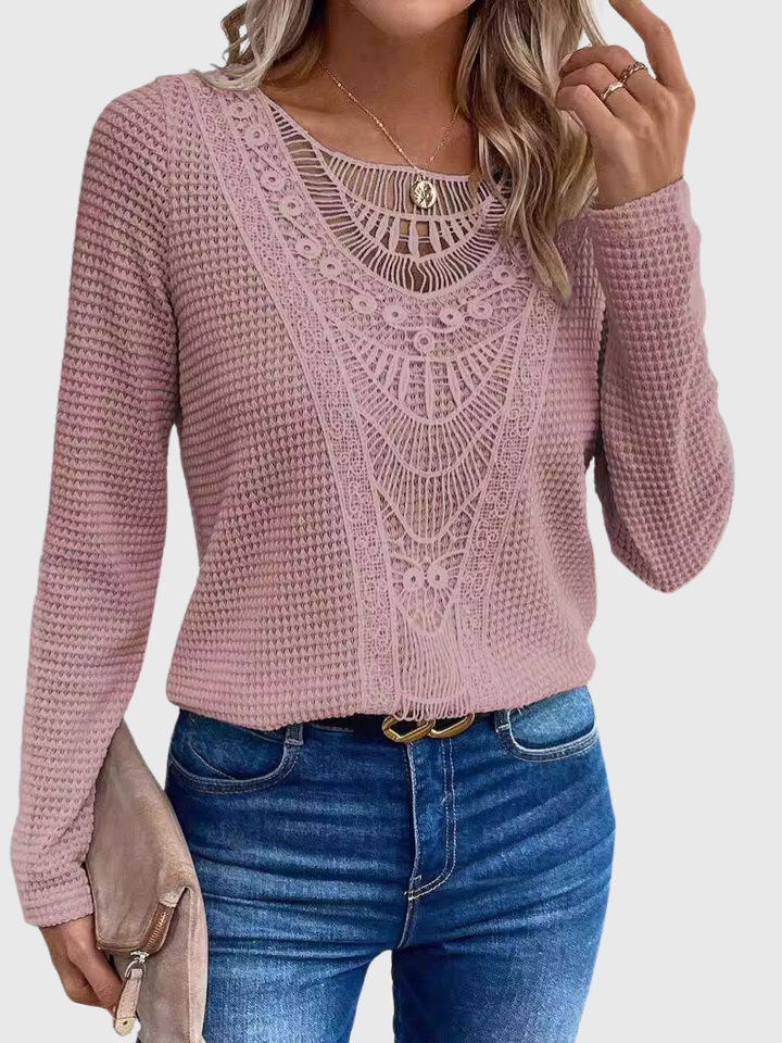 Amelie | Blusa boho rosa