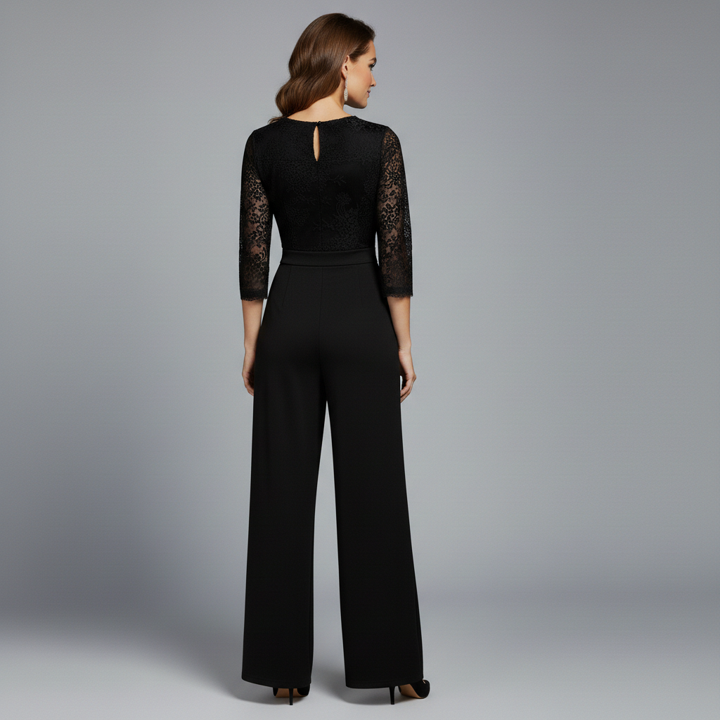 Macacão Elegante Diana | Macacão de Renda para Festa